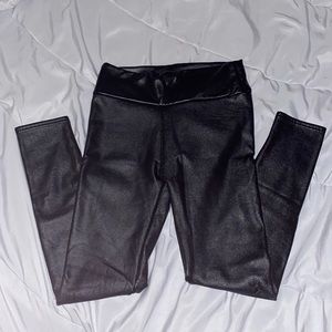Faux Leather Warm Interior Leggings